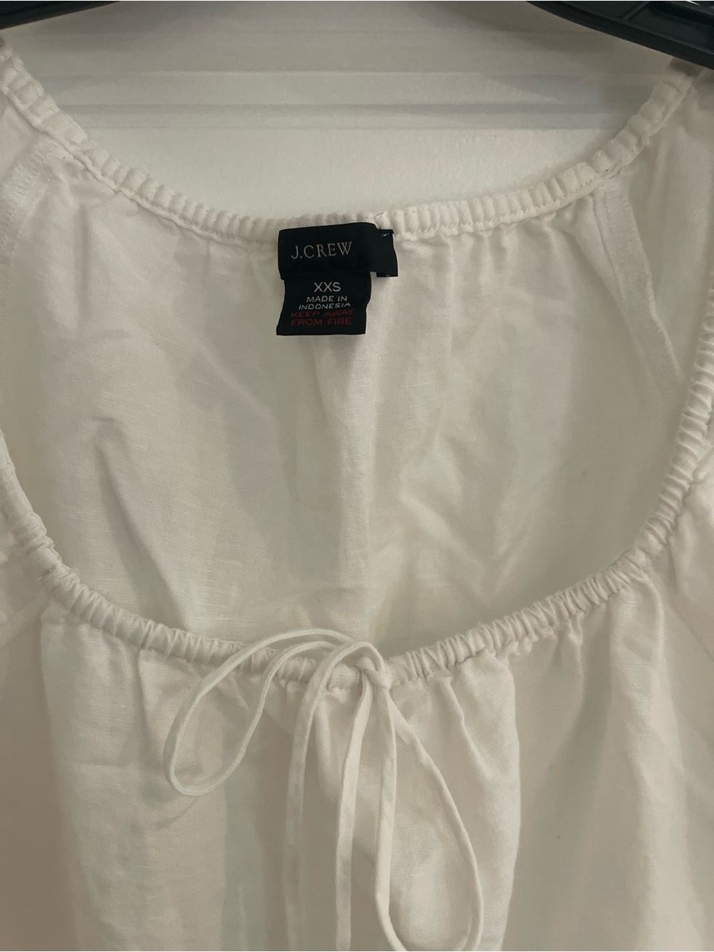 Women’s Jcrew white linen dress coverup - Picture 2 of 5